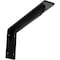 Ekena Millwork Embrey Steel Bracket, Powder Coated Black 2"W x 14"D x 5 1/4"H BKTM02X14X05EBPBL - alternate 1